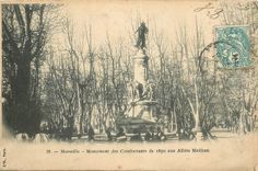 CPA Marseille Monument des Combattants de 1870 aux Allees Meilhan 