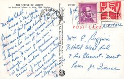 CPM The Statue of Liberty on Bedloes Island in New York Harbor 