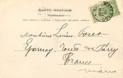 CPA Souvenir de Waterloo Le Lion 