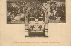CPA Collection de la Basilique du Bois Chenu Fresques et Autel de la Crypte 