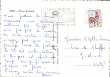 CPM Ferme bretonne Bretagne Folklore Coiffe