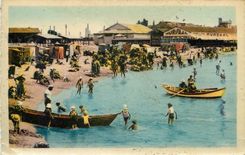 CPA palavas les flots ( Herault)-Plage rive gauche