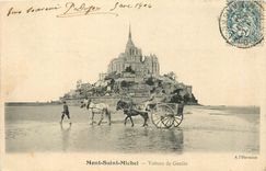 CPA MONT-St MICHEL-Voiture de Genets
