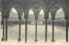 CPA ABBAYE DU MONT ST MICHEL-La galerie du cloitre