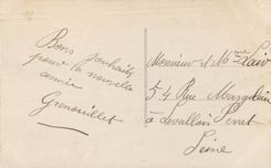 CPA VŒUX Enfants Fer a cheval