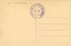CPA Le Roche du diable