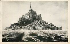 CPA MONT ST MICHELA maree haute