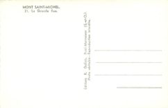 CPM MONT ST MICHEL-La grande Rue