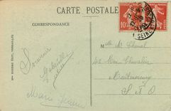 CPA Versailles-Le parc-vue du chateau sur les jardins et l'Allee Royale