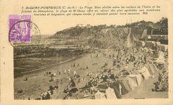 CPA St Quay portrieux(C du N)la plage.bien abritee entre les rochers de l'Isnin et les Flises dy Sem