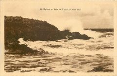 CPA Briac-Effet des vagues au Port Hue