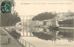 CPA Morlaix vue generale des Quai La manufacture des Tabacs le Viaduc