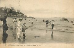CPA Dinard la plage l'heure u bain