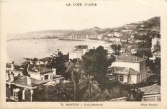 CPA Menton vue generale