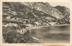 CPA Menton vue sur gavaran