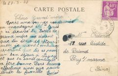 CPA menton la vieille ville