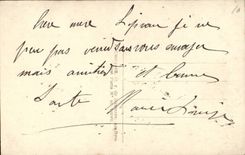 Fantasy CPA You will recognize me without sorrow has my paraph My heart has love Enfant Militaria letter