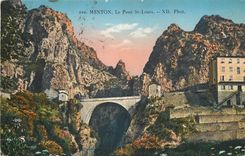 CPA Menton Le Pont St Louis 