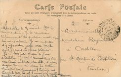 CPA Marseille Basilique de Notre Dame de la Garde vue prise de la Passerelle de l'Ascenseur