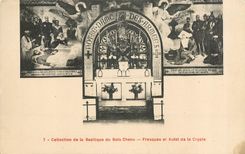 CPA Collection de la Basilique du Bois Chenu Fresques et Autel de la Crypte 
