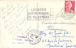 CPA A la Grotte Benie j'Ai prie pour vous 