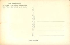 CPA Versailles Le Palais La Galerie des Batailles 