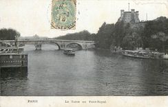 CPA Paris La Seine au Pont Royal 