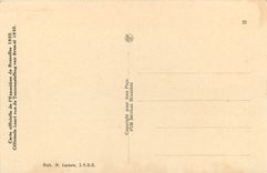 CPA Pavillon de la vie Catholique Bruxelles 1935