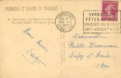 CPA Petit Trianon La Maison de la Reine Versailles