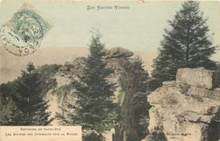 CPA Environs de Saint Die Les Roches des Cordeaux sur la Burre 
