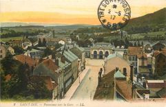 CPA Saint Die Panorama vers la Gare 
