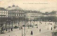 CPA Le Havre Panorama de la Place Gambetta 