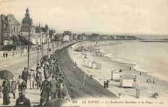 CPA Le Havre Le Boulevard Maritime et la Plage 