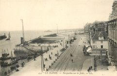 CPA Le Havre Perspective sur la Jetee 