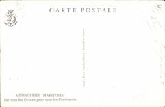 CPA Maritime To France by Messageries sArc of Triumph Champs Elysees