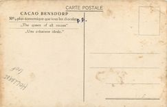 CPA La hollande pittoresque Cacao Bensdorp