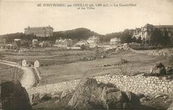 CPA Font Romeu par Odeillo alt 1800m le grand hotel et les villes