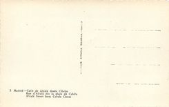 CPM Madrid calle de alcala desde Cibeles Rue d'Alcala des la plce de cybele