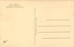 CPA nancy Place Stanslas Fontaine d'Amphitrite