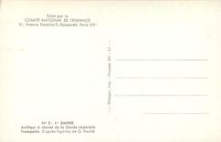 CPM 1er Empire Artilleur a cgeval de la garde imperiale