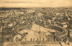 CPA Roma panorama dalla cupola di S Pietro