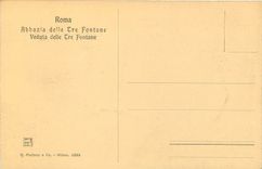 CPA Roma Abbazia delle tre fontane Veduta delle tre Fontane