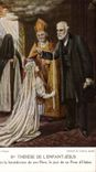 CPA ste Therese de l'enfant Jesus recoit la benediction de son Pere le jour de sa prise d'Habit