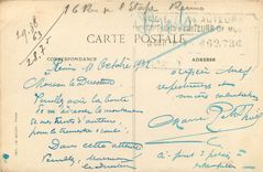 CPA Reims Rue Chanzy Les Six Cadrans Militaria