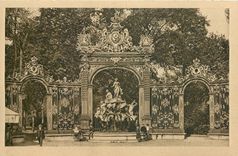 CPA Nancy Plce Stanslas Grilles en fer forge de jean Lamour Fontaine d'Amphitrite