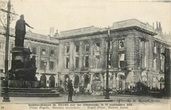 CPA Bombardement de reims par les Allemand le 19 septembre 1914