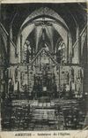 CPA Amettes Interieur de l'Eglise
