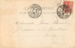 CPA Versailles S et O Parc du petit trianon le boudoir