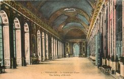 CPA Versailles La Galerie des glaces 