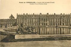 CPA palais de versailles facade cote terrasse ouest